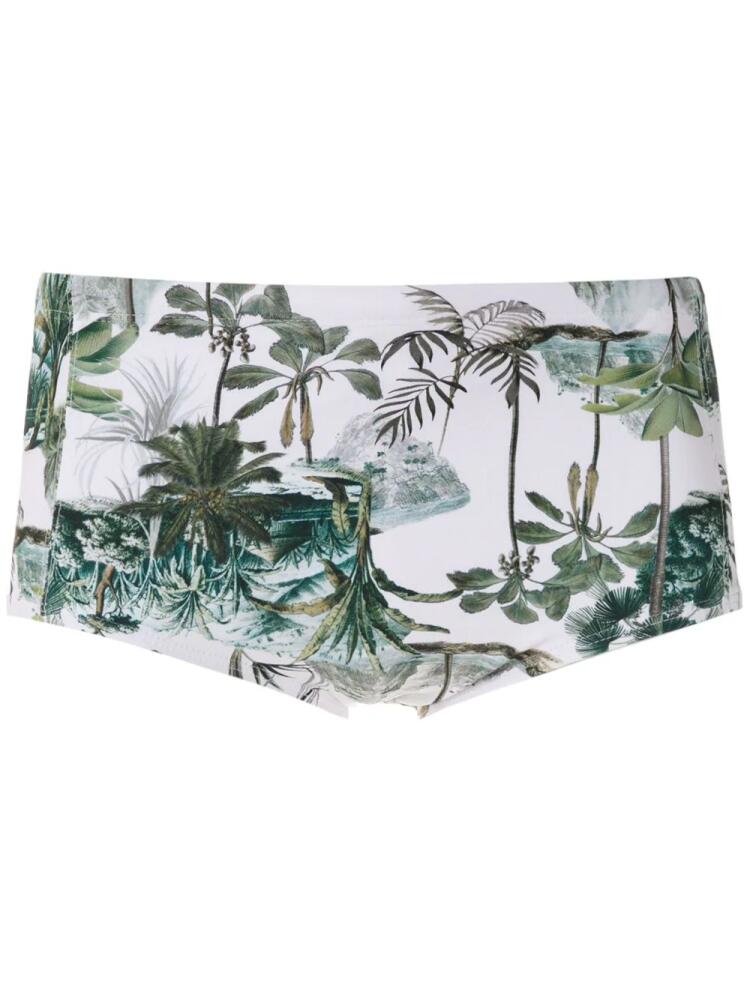 Lygia & Nanny Parati printed trunks - White Cover