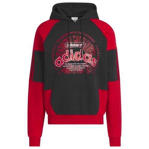 adidas Originals Blocked Hoodie - Mens Black/Red Cover