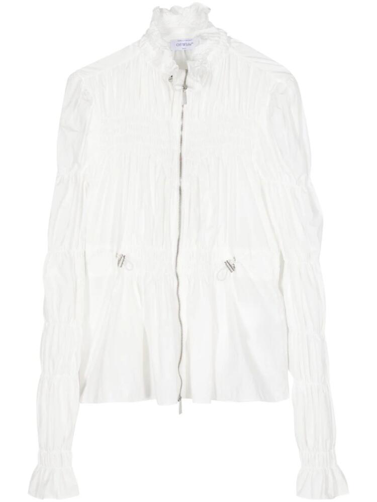 Off-White ruched zip-up jacket Cover