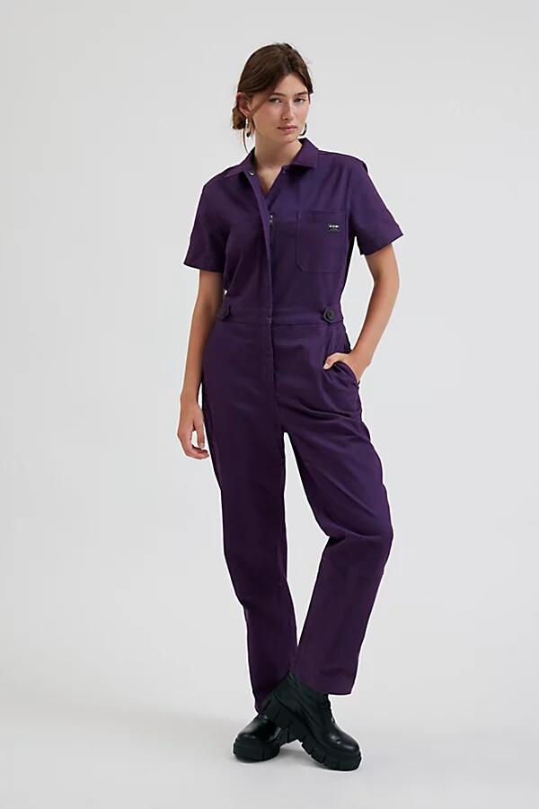 WILDFANG The Essential High Waisted Coverall Pant in Plum Cover