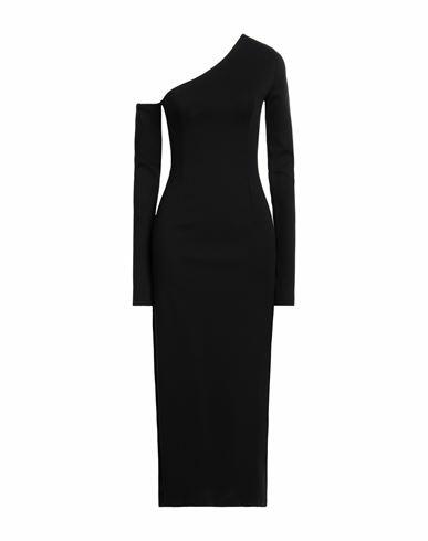 Dolce & gabbana Woman Midi dress Black Viscose, Polyamide, Elastane Cover