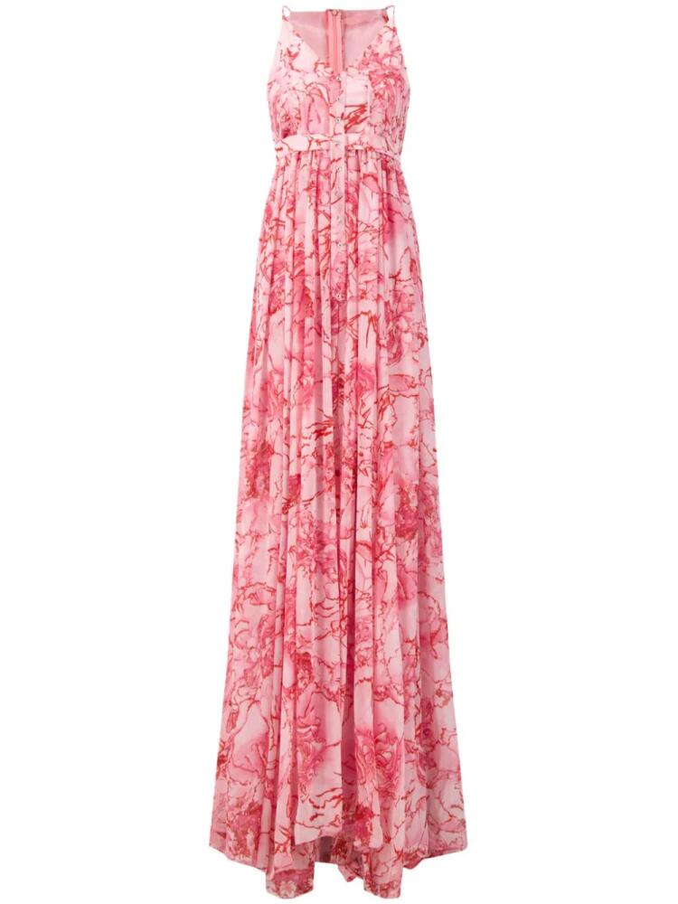 Giambattista Valli floral-print georgette gown - Pink Cover