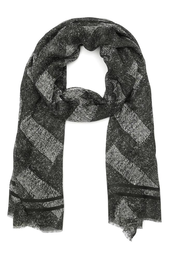 Kurt Geiger London Denim Print Oblong Scarf in Washed Black Cover