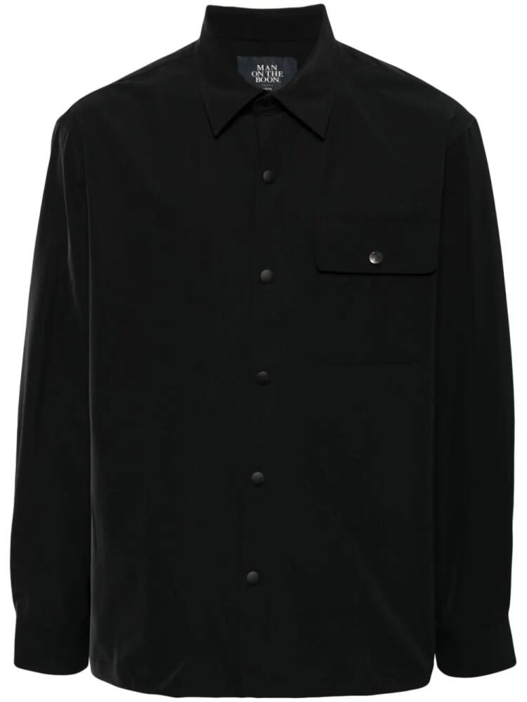 Man On The Boon. long sleeve shirt - Black Cover