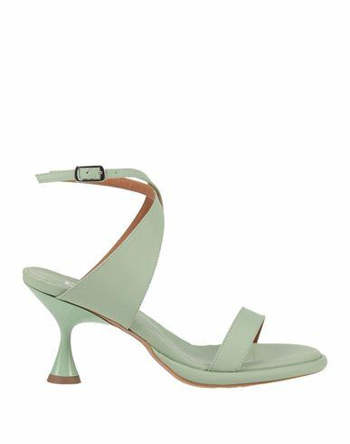 Doop Woman Sandals Light green Leather Cover