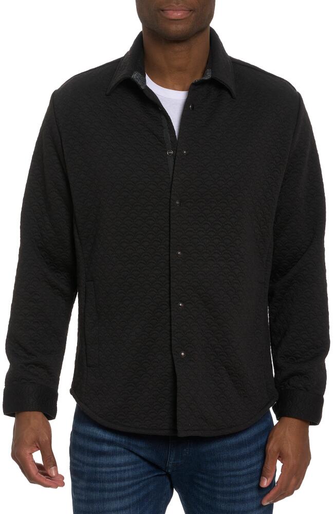 Robert Graham Downey Knit Snap Front Shirt in Black Cover