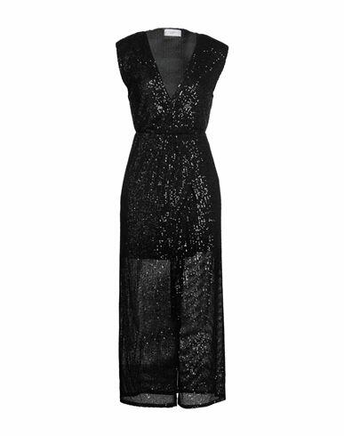 Soallure Woman Maxi dress Black Polyester Cover