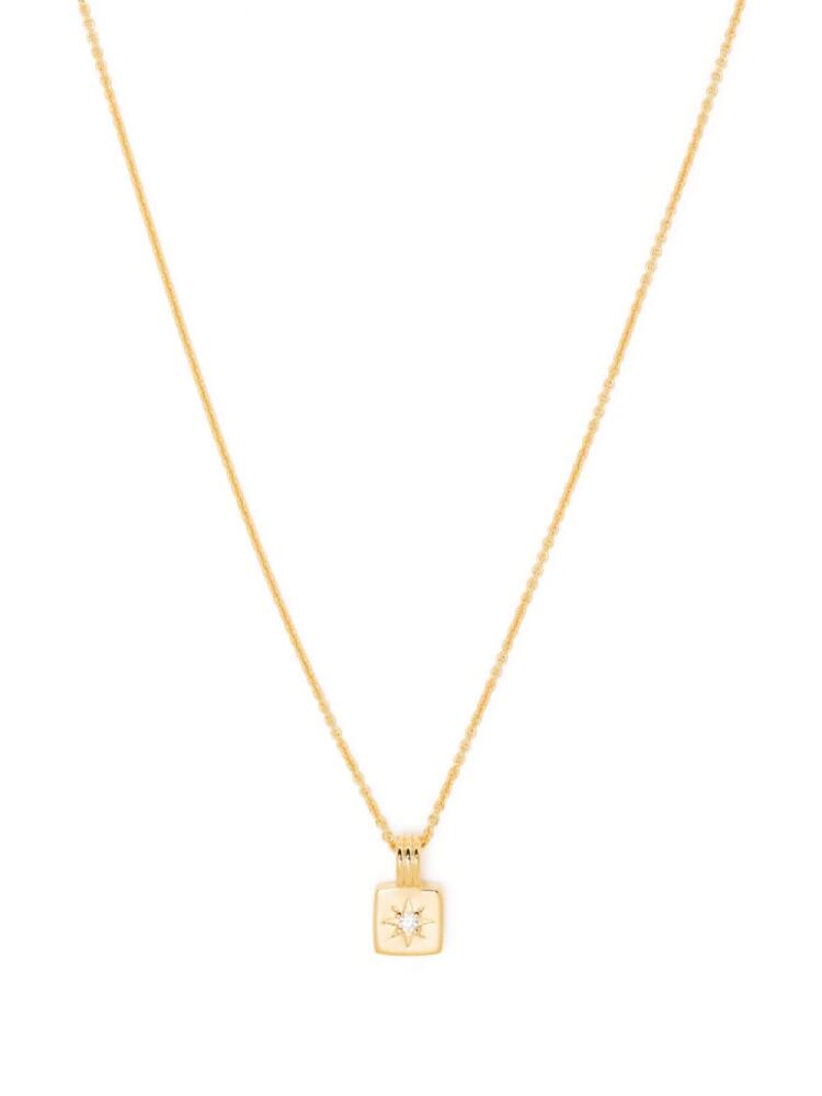 Missoma mini Square pendant necklace - Gold Cover