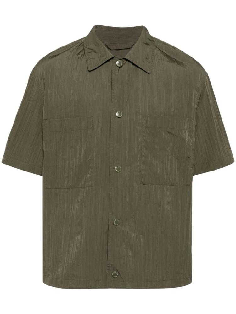 Man On The Boon. pleated t-shirt - Green Cover