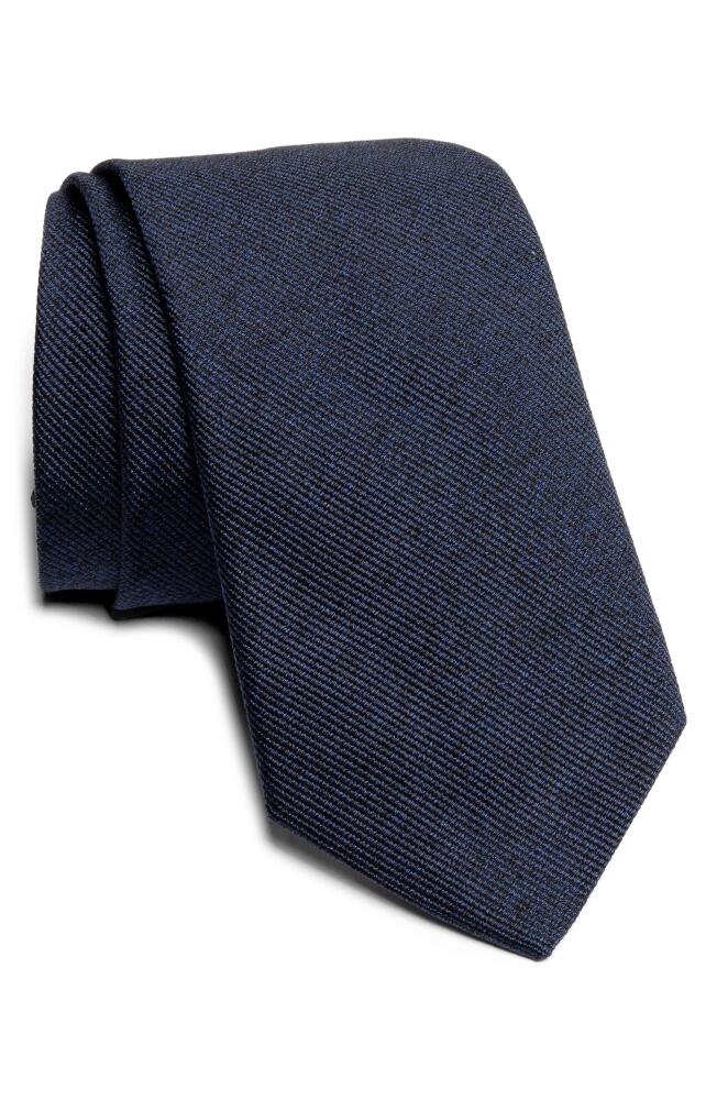 Jack Victor Bowman Solid Silk Blend Tie in Navy Cover