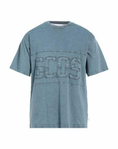 Gcds Man T-shirt Deep jade Cotton Cover