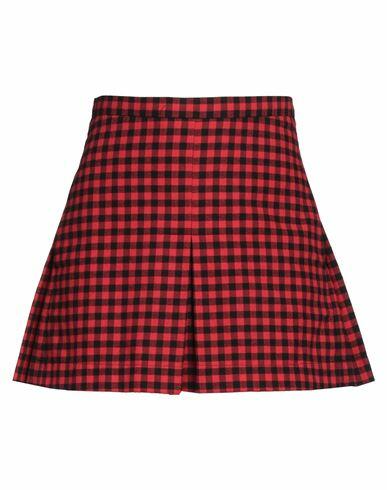 N°21 Woman Mini skirt Red Cotton Cover