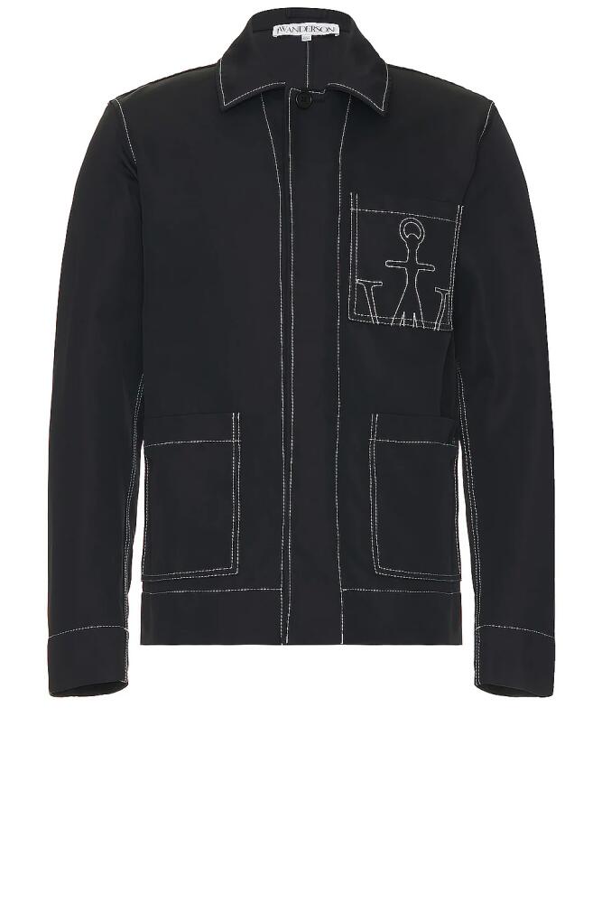 JW Anderson Contrast Seam Workwear Jacket in Black Cover