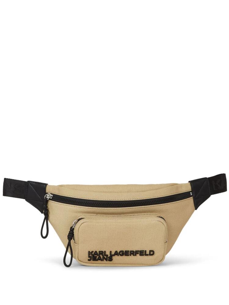 Karl Lagerfeld Jeans Utility canvas belt bag - Neutrals Cover