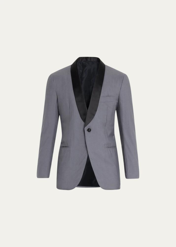 Kiton Men's Cashmere-Silk Shawl Dinner Jacket Cover