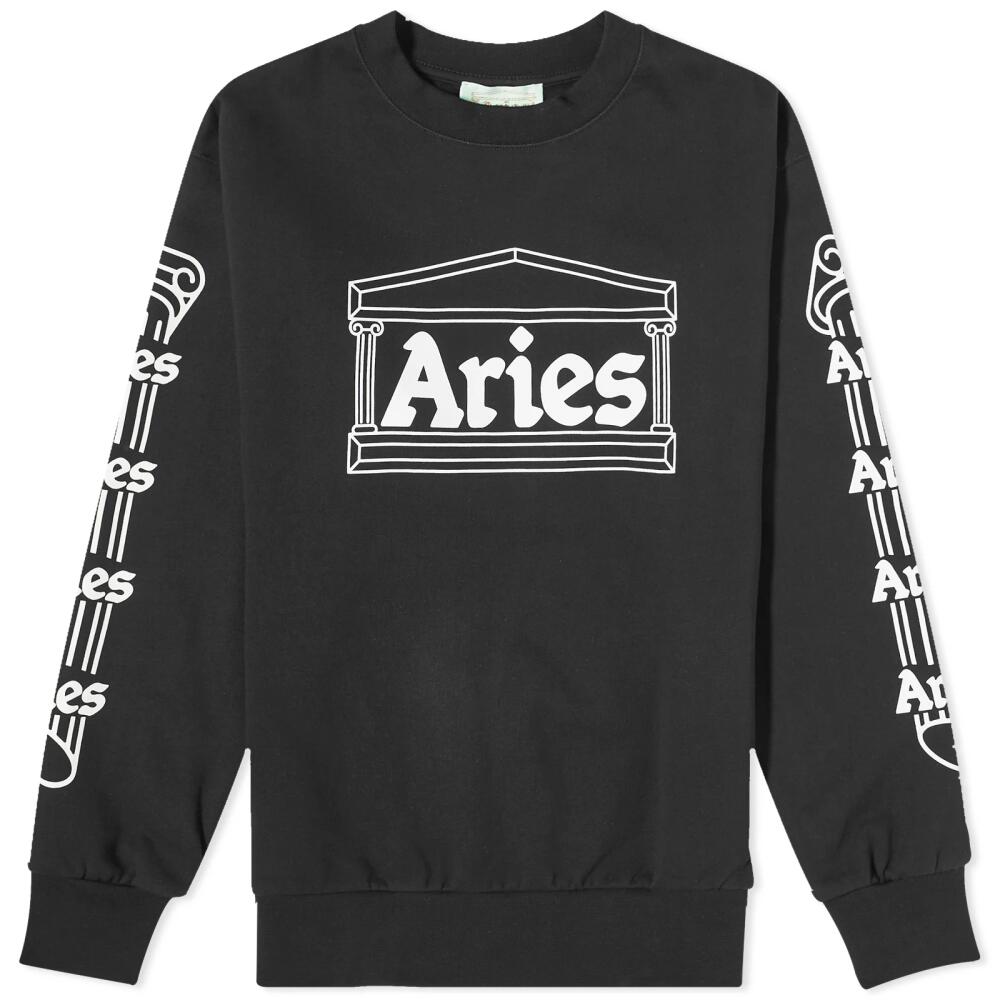 Aries Men's Column Crew Sweat in Black Cover