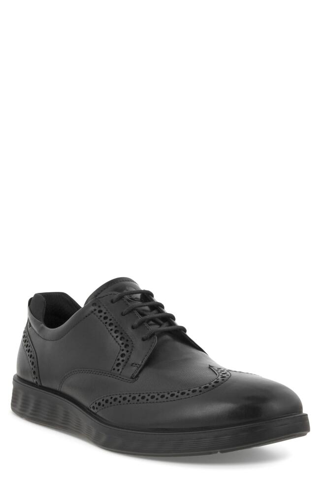 ECCO S. Lite Hybrid Brogue Derby in Black Cover