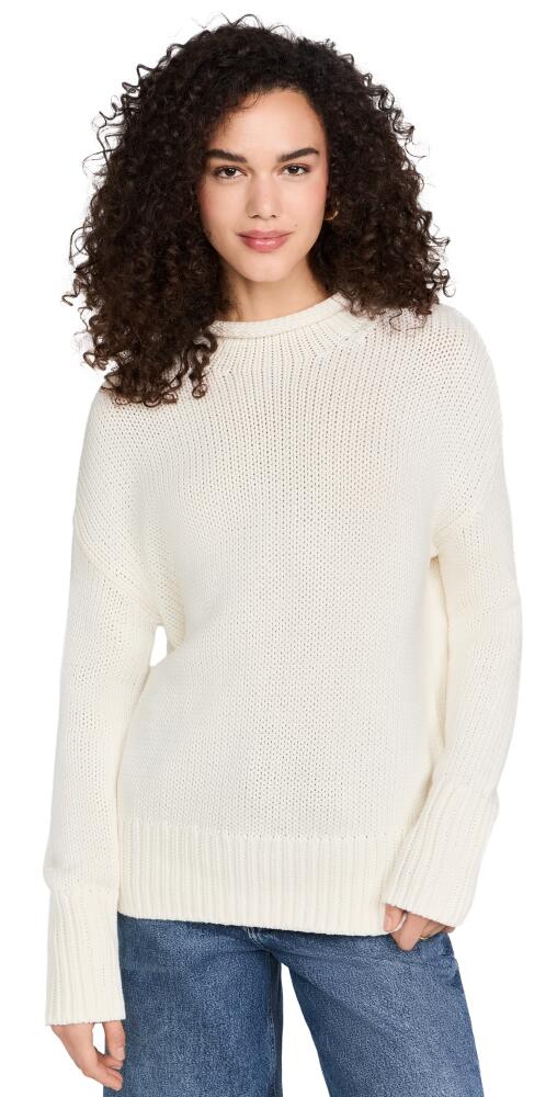 La Ligne Mock Neck Solid Marina Sweater Ivory Cover