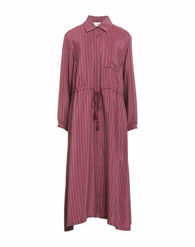 Katia Giannini Woman Midi dress Burgundy Acetate, Silk, Polyester Cover