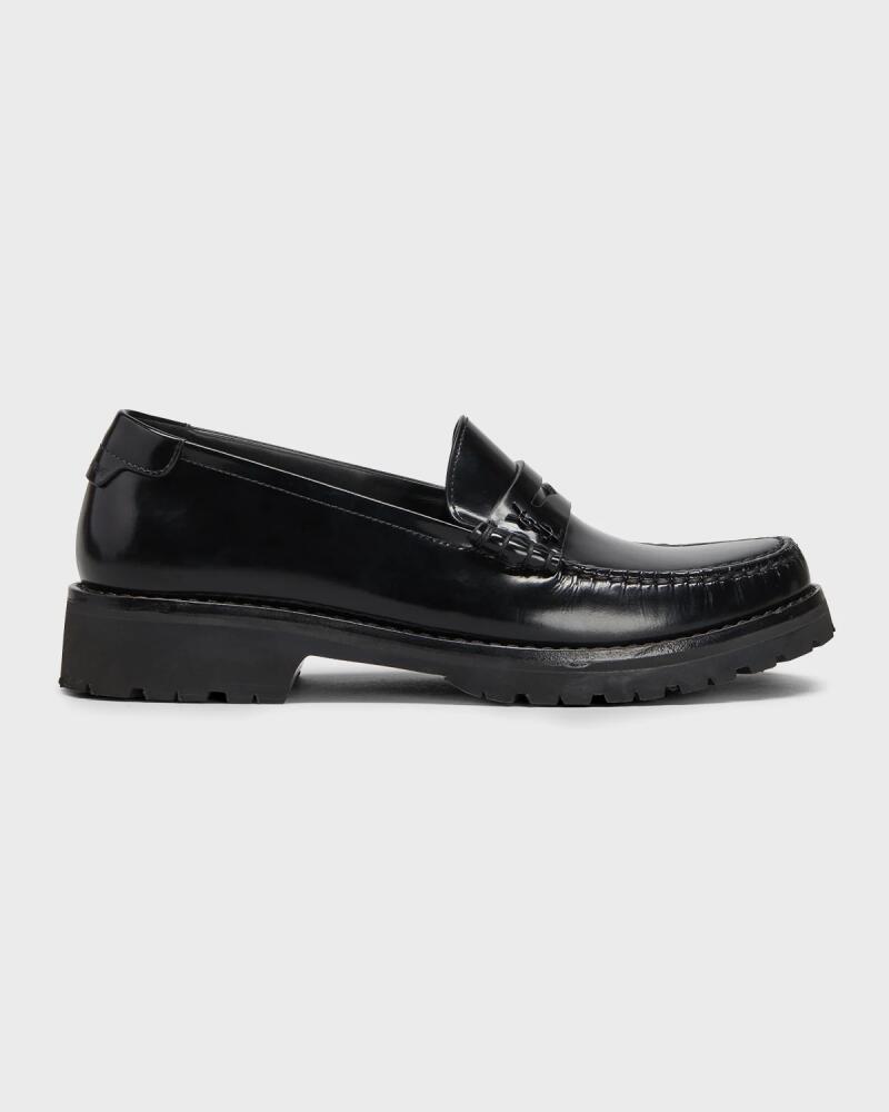 Saint Laurent Le Loafer Monogram Leather Penny Slippers Cover