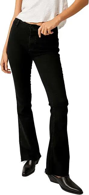 Free People Level Up Slit Bootcut (Pitch Black) Women's Jeans Cover