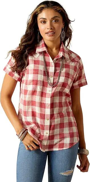 Ariat Billie Jean Shirt (Cherry Gingham) Women's Clothing Cover