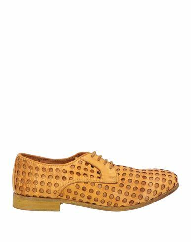 Jp/david Woman Lace-up shoes Mustard Soft Leather Cover