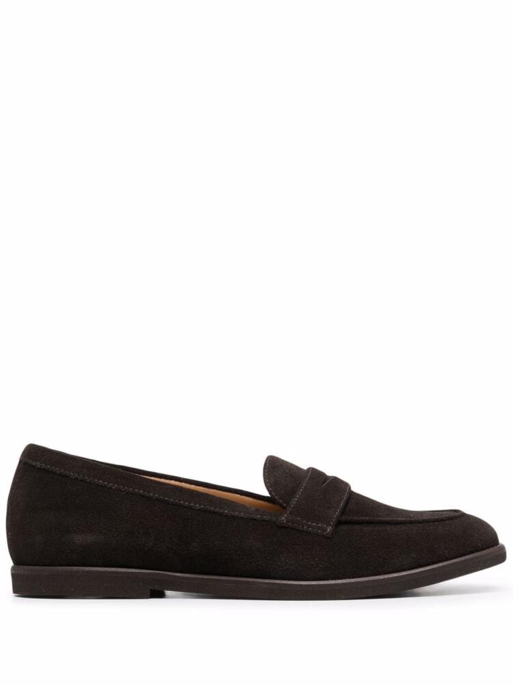 Scarosso Monica leather loafers - Brown Cover