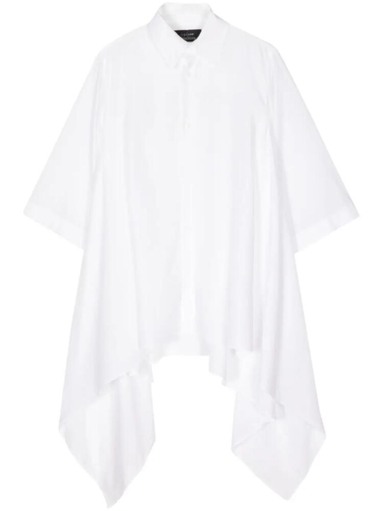 Yohji Yamamoto button-fastening asymmetric top - White Cover