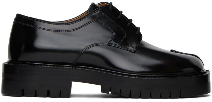 Maison Margiela Black Tabi County Lace-Up Oxfords Cover