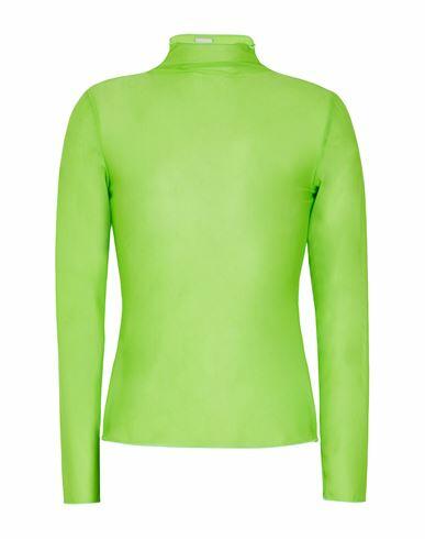 8 By Yoox Mesh Second Skin Top Woman T-shirt Acid green Polyamide, Elastane Cover