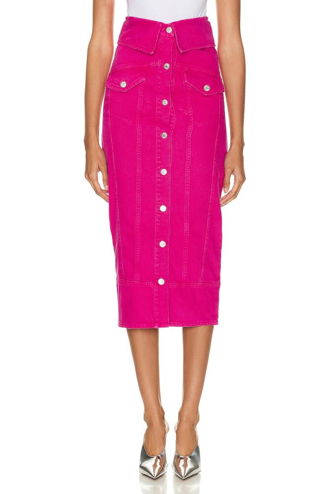 Moschino Jeans Midi Skirt in Fuchsia Cover