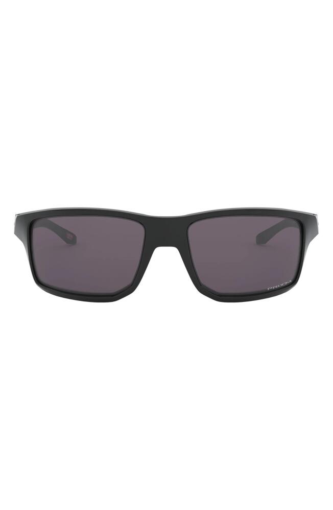 Oakley Gibston 61mm Wrap Sunglasses in Black Cover