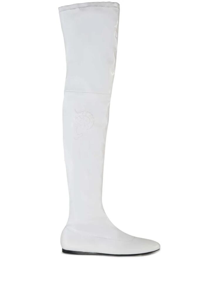 PUCCI embroidered logo slip-on boots - White Cover