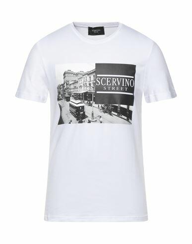 Scervino Man T-shirt White Cotton, Elastane Cover