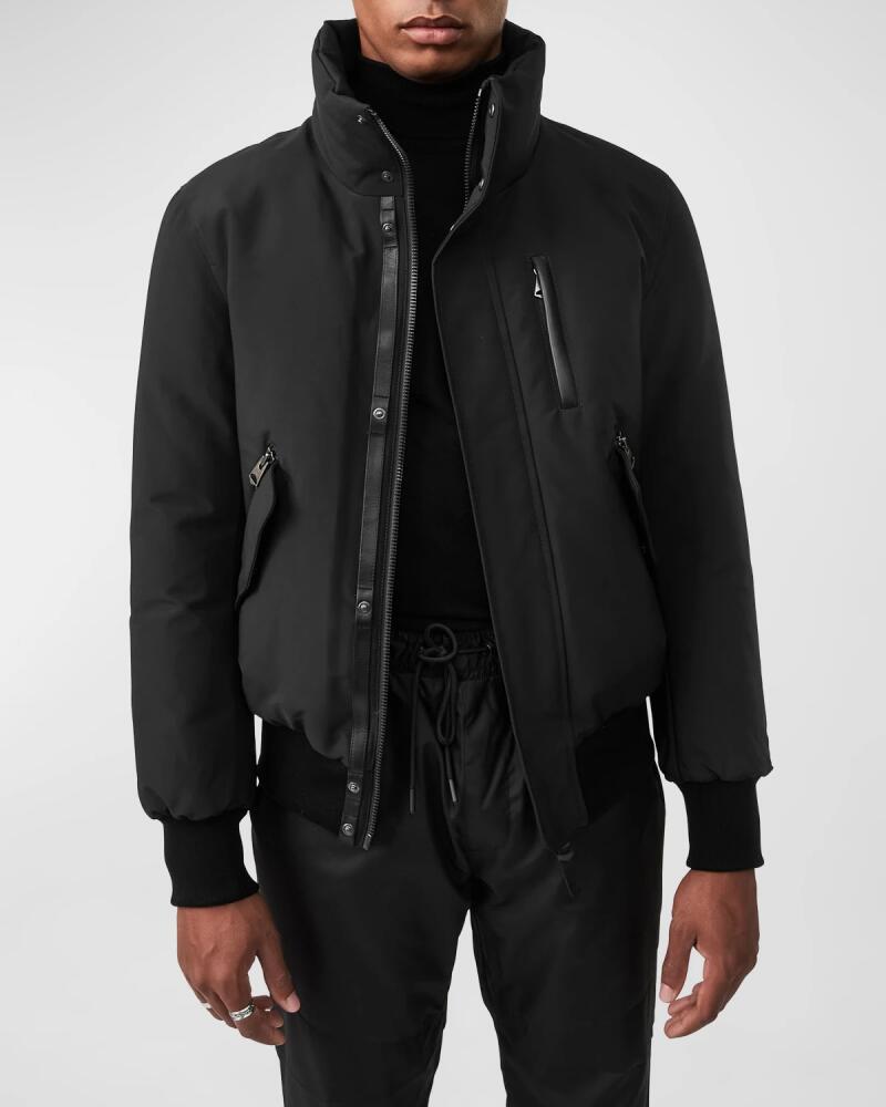 Mackage Men's Dixon Down Bomber Jacket with Hooded Bib Cover