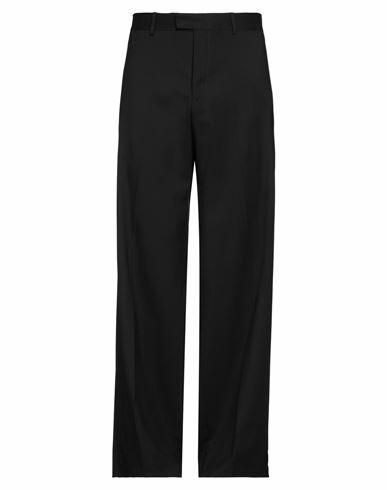 Raf Simons Man Pants Black Virgin Wool, Elastane Cover