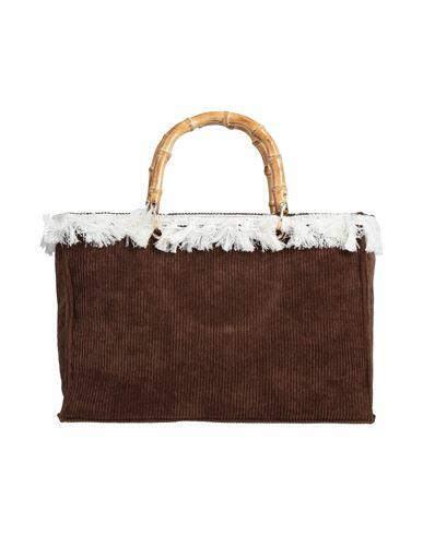 Mia Bag Woman Handbag Brown Cotton Cover