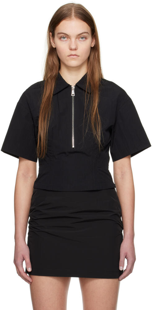 WYNN HAMLYN Black Fiona T-Shirt Cover