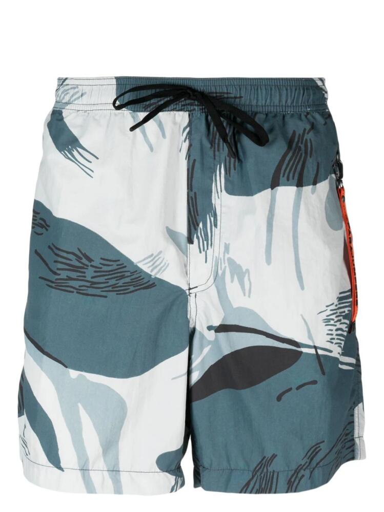 Parajumpers abstract-print swim shorts - Blue Cover