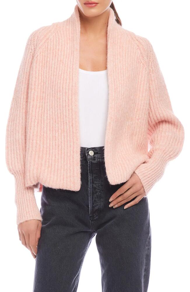 FIFTEEN TWENTY Cely Open Front Cardigan in Pink Cover