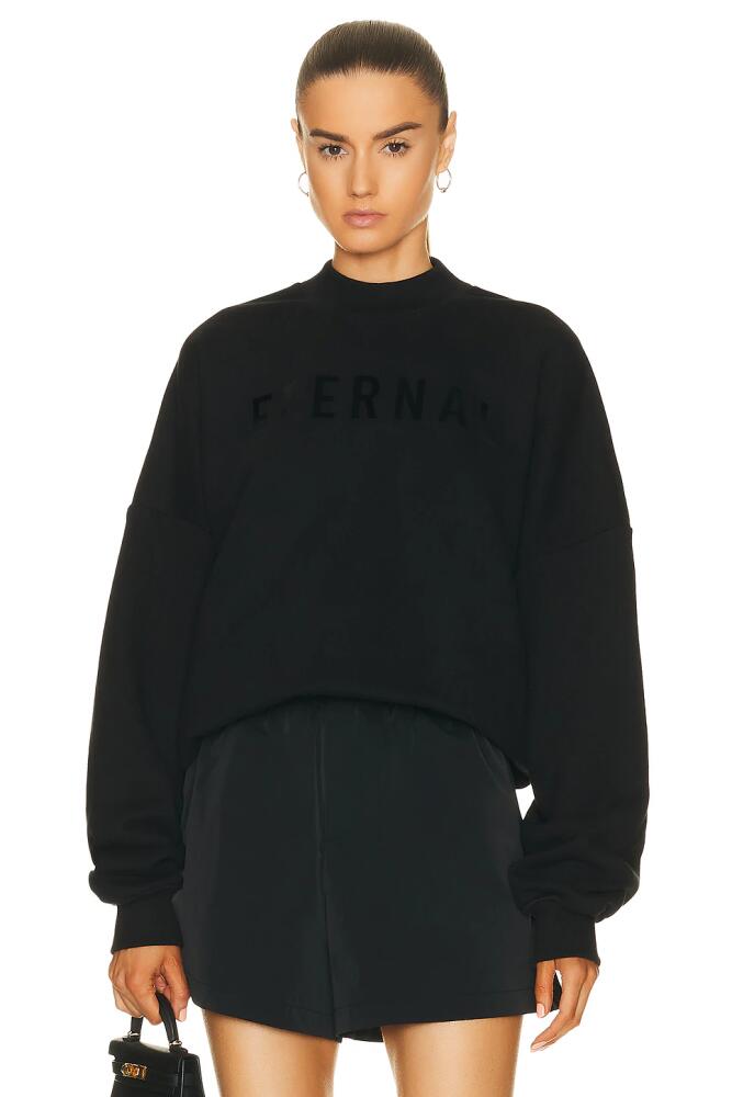 Fear of God Eternal Crewneck in Black Cover