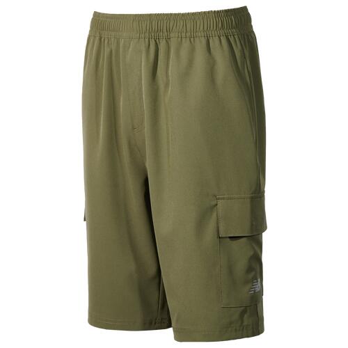 New Balance Hybrid Cargo Shorts - Boys' Grade School Dark Olive/White Cover