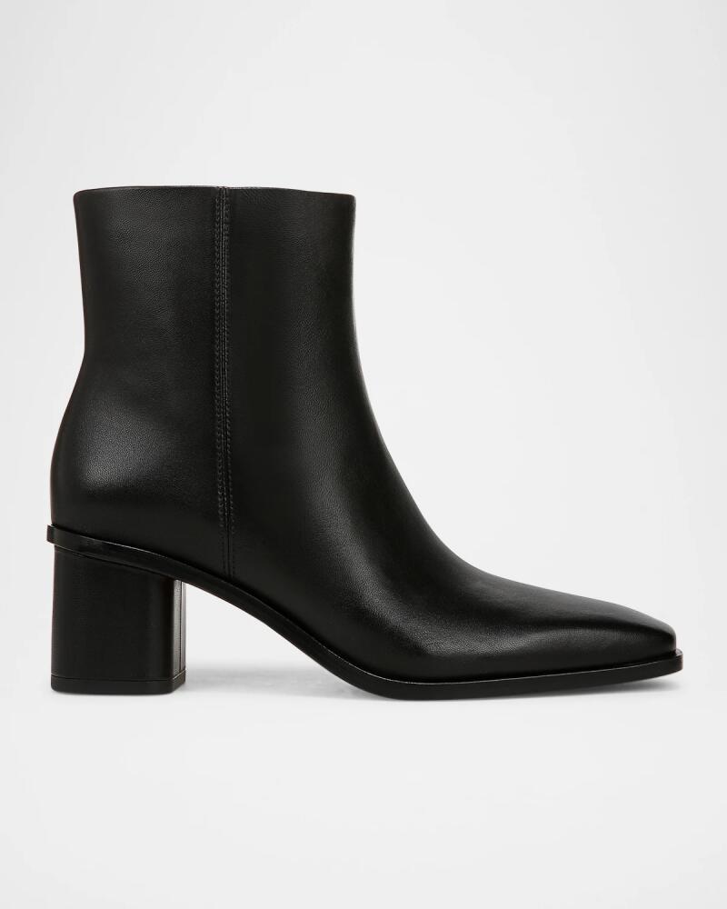 Vince Gema Leather Zip Ankle Booties Cover