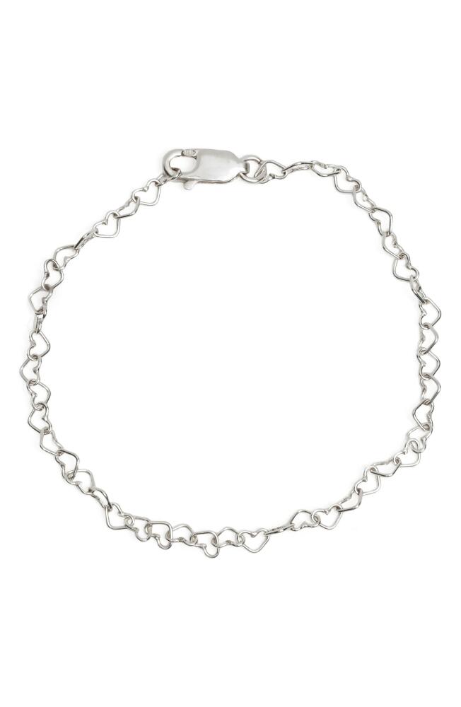 MADE BY MARY Heart Chain Bracelet in Silver Cover