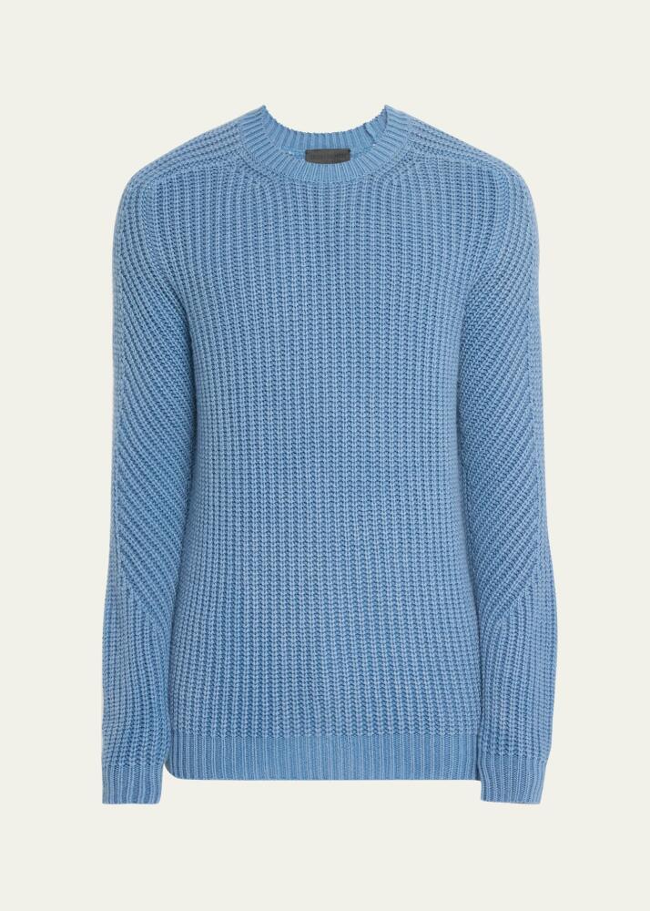 Iris Von Arnim Men's Camden Cashmere Rib Crewneck Sweater Cover