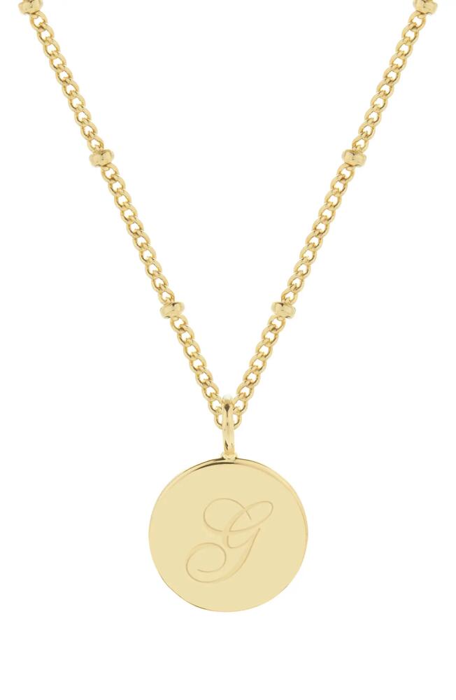 Brook and York Lizzie Initial Pendant Necklace in Gold G Cover