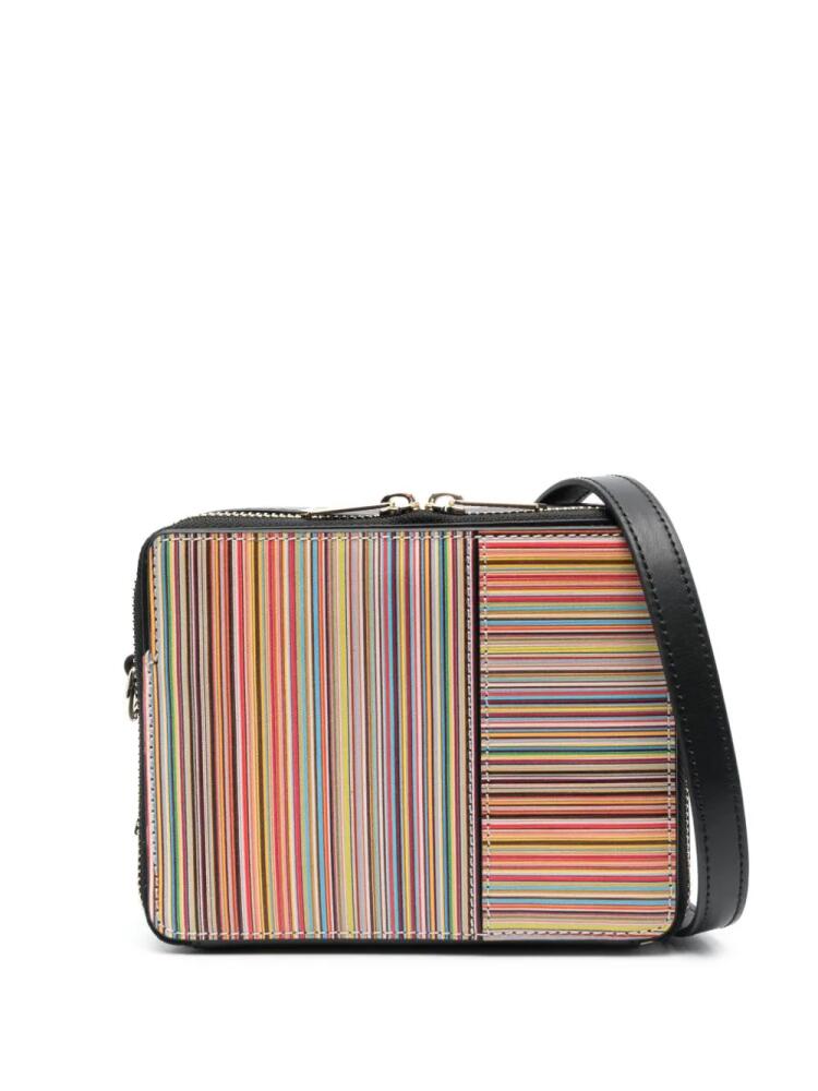 Paul Smith Signature Stripe leather crossbody bag - Black Cover