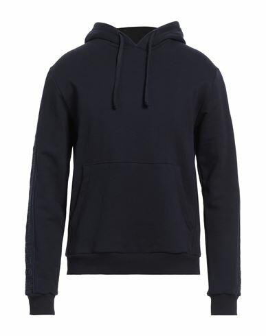 Bikkembergs Man Sweatshirt Navy blue Cotton Cover