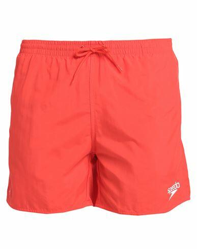 Speedo Man Swim trunks Tomato red Recycled polyamide Cover